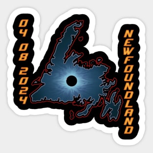 Newfoundland 2024 Total Solar Eclipse Sticker